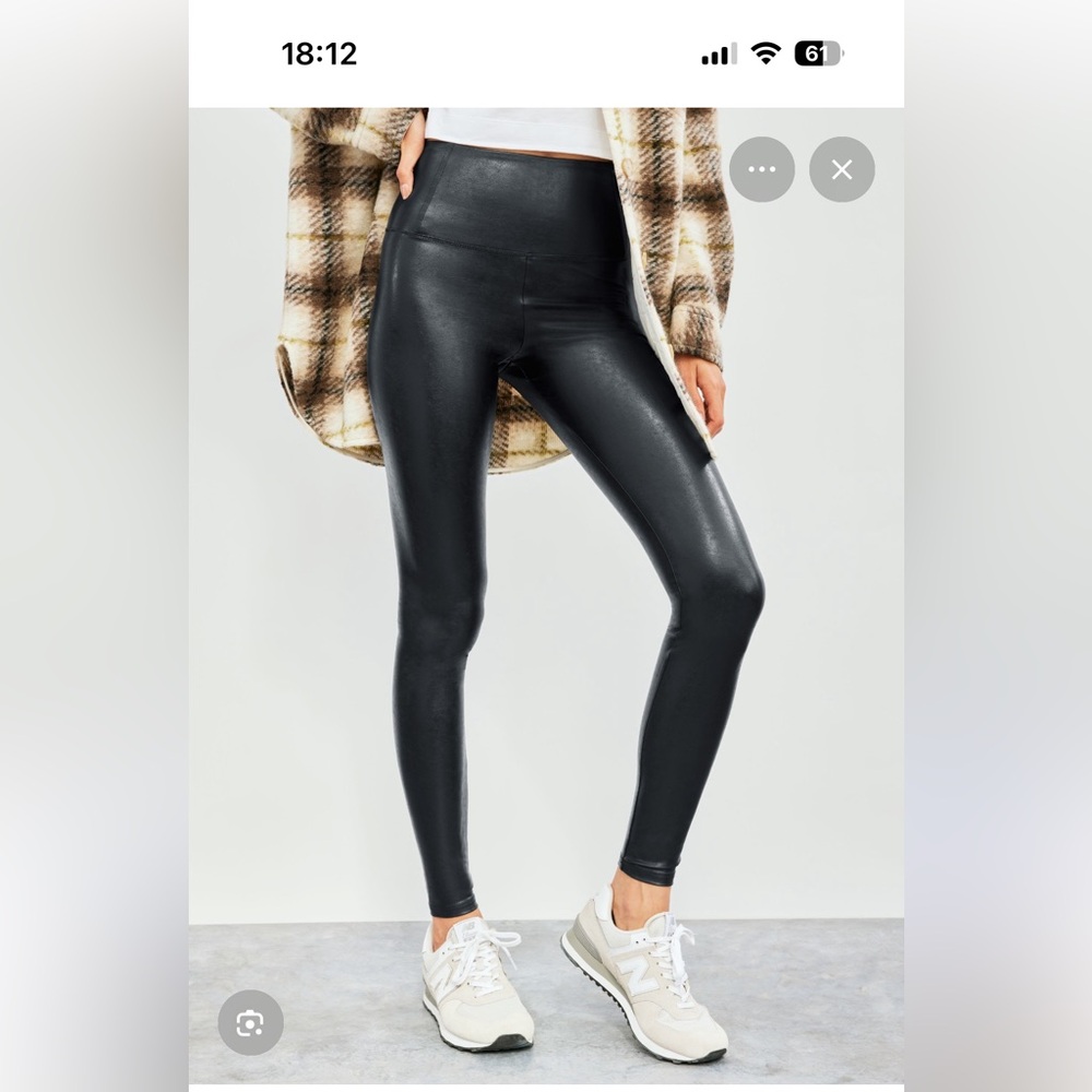 Wilfred Black Faux Leather Pants